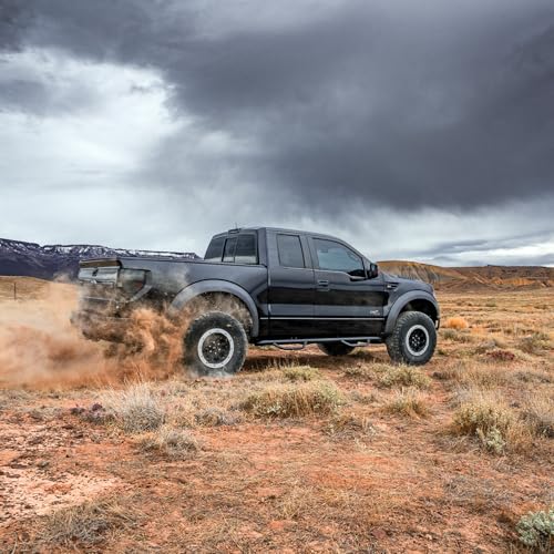 RealTruck Nerf RS Steps for RAM | Cab Length, Steel, Textured Black | 220418012 | Fits 2019-2024 RAM 2500/3500 (New Body Style) Crew Cab, SRW/DRW Gas/Diesel