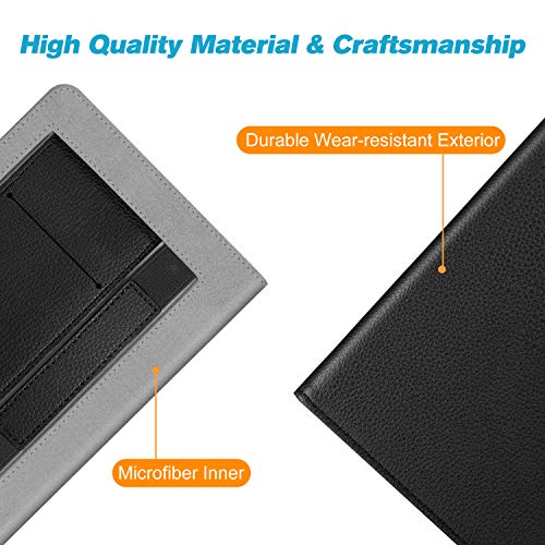 Fintie Stand Case for 6" Kindle Paperwhite (Fits 10th Generation 2018 and All Paperwhite Generations Prior to 2018) - Premium PU Leather Sleeve Cover with Card Slot and Hand Strap, Library