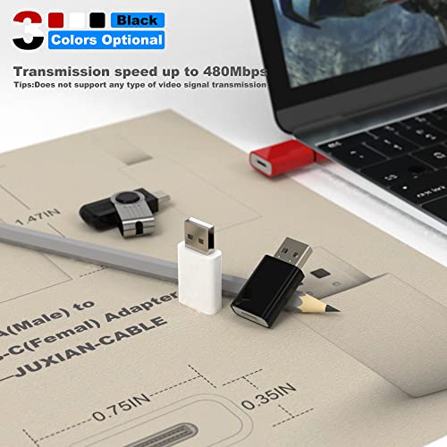 LMUBOY USB to USB C Adapter,Compatible with Apple MagSafe Watch 7/8/9/SE/Ultra,USB C Female to USB Male Adapter for iPhone 15 14 13 12 Mini Pro Max,iPad,Galaxy Note,Google Pixel 7 6 5