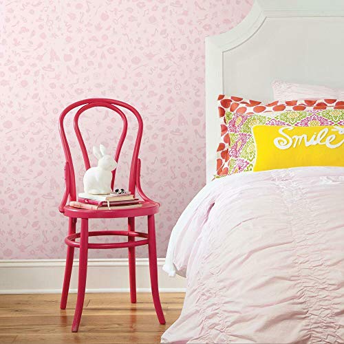 Disney Princess Pink Peel & Stick Wallpaper by RoomMates, RMK11170RL