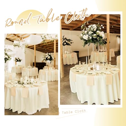 LOKUME 6 Pack Tablecloth 60 x 102 Inch White Rectangle Table Cloth for 6 Foot Tables, Wrinkle Resistant Washable Polyester Table Clothes Cover for Wedding Parties Banquet