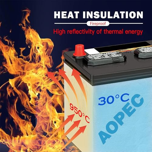 AOPEC Battery Insulation Kit (Fits Most Top And Side Mount Batteries, 40"x7") 1pc
