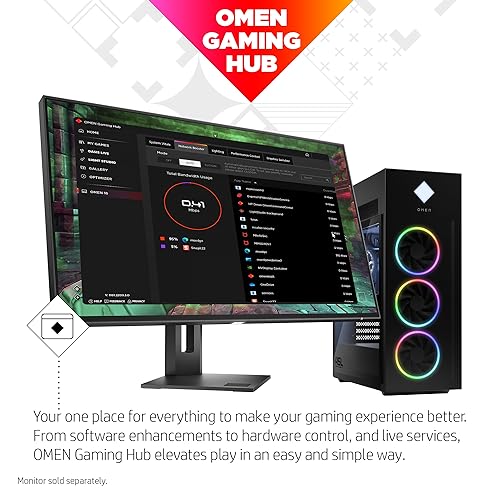 HP OMEN 45L Gaming Desktop, AMD Ryzen 9 5900X, 32 GB RAM, 1 TB Solid State Drive, NVIDIA GeForce RTX 3080 Ti Graphics, Windows 11 Home, GT22-0182 (2023)