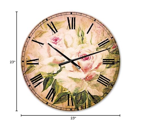 DesignQ 'Green Forest Study' Traditional Wall Clock for Home Bedroom Bathroom Office Living Room Decoration