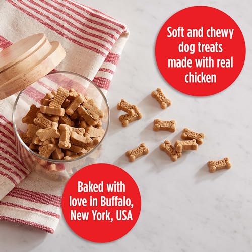 Milk-Bone Soft & Chewy Dog Treats Bundle: Chicken Recipe 25 Ounce + Real Bacon 25 Ounce