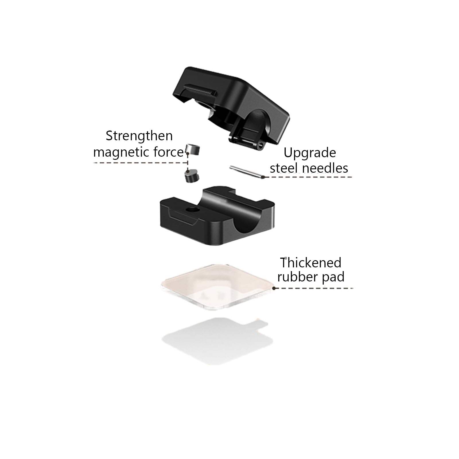 Magnetic Cord Organizer,Magnetic Cable Clips,Cable Smooth Adjustable,Cord Clips for Charging Cords,Nightstand,Home Office Desk,Phone,Car,Wall,Desktop (Black+White, 12Pcs)