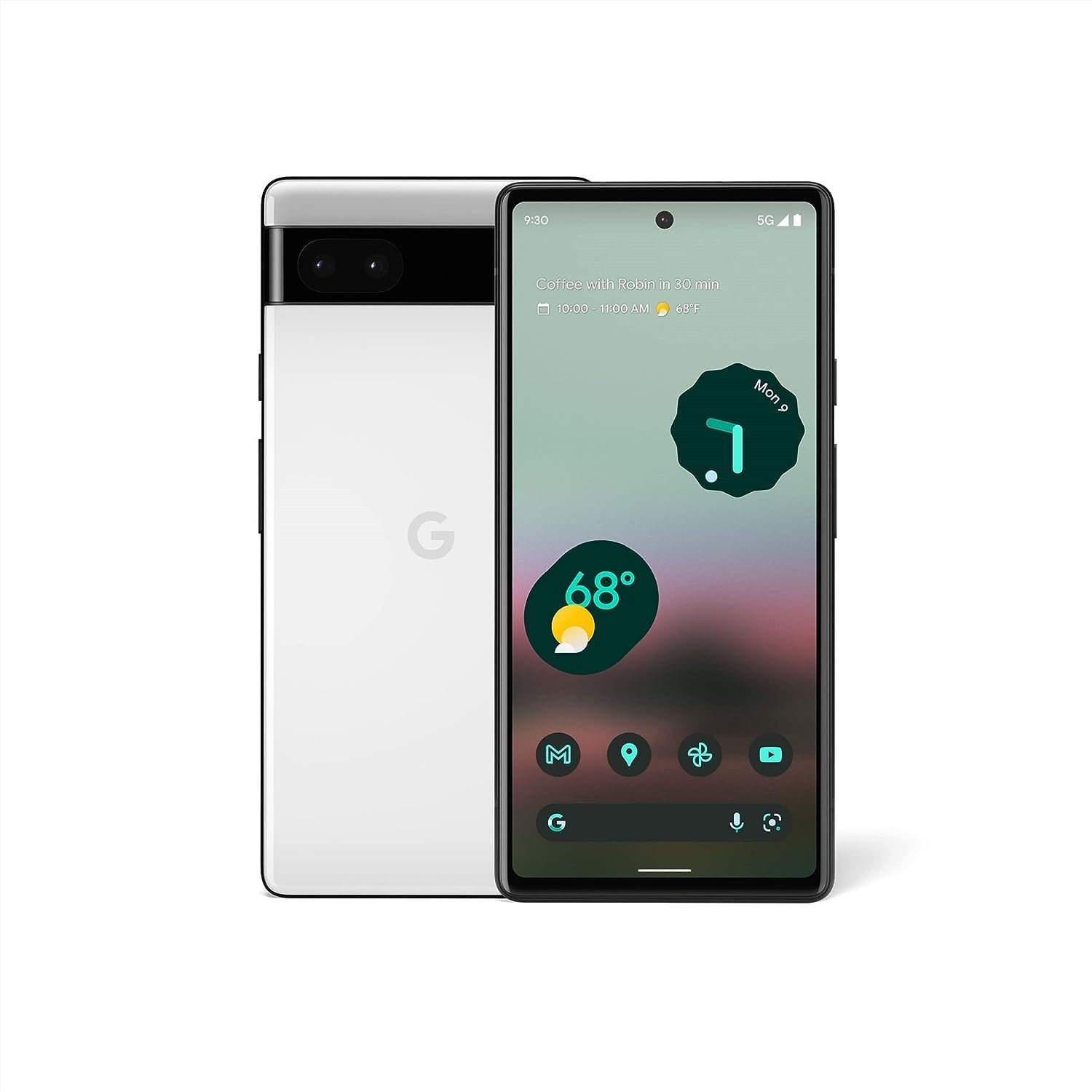 Google Pixel 6a - 5G Android Phone - Unlocked Smartphone with 12 Megapixel Camera and 24-Hour Battery - Chalk