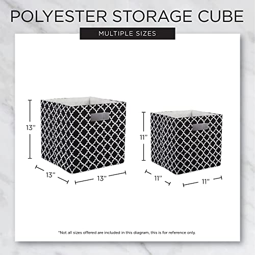 DII Poly-Cube Storage Collection Hard Sided, Collapsible Solid, Large, Teal