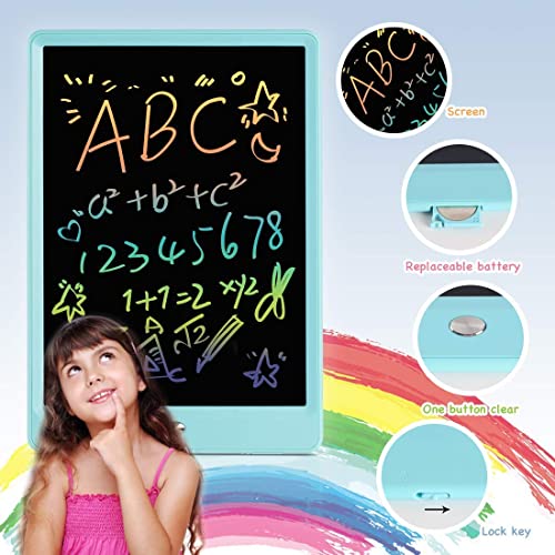 ORSEN 10 Inch LCD Doodle Board Writing Tablet for Kids - Colorful Drawing Pad and Educational Toy Gift for 3-6 Year Old Boys and Girls