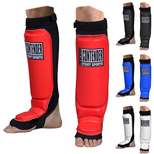 Contender Fight Sports Grappling MMA Shin Guards, Youth Medium, Black