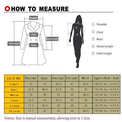 APTRO Women's Winter Long Wool Dress Coat Double Breasted Vintage Coat WS02 Black XS