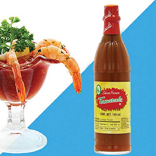 Tamazula Red Hot Sauce MexGrocer Salsa All Natural, Gluten Free & Vegan, Spice Mix Made From Red Peppers Perfect For Chips, Fast Foods, Lunch, Snacks or More 140 ml Pack of 5