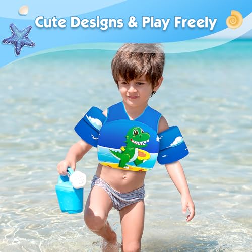 Welebar Swim Vest for Toddler, Suit for Kids 28-70 lbs, Floaties for Boys and Girls Swimming Aid, Training, Suit for Infant/Toddler/Children