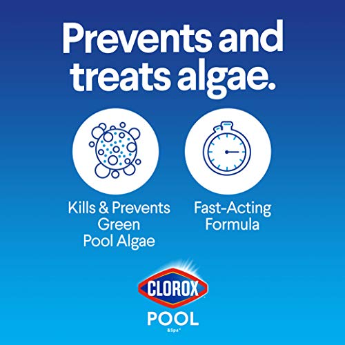 Clorox® Pool&Spa™ Swimming Pool Algaecide, Prevents and Treats Pool Algae, Non-Foaming, 1 Quart (Pack of 1)