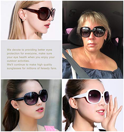 FEISEDY Fashion Oversized Polarized Women Sunglasses TAC Lenses B2434