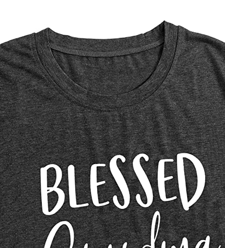 MAIHUN Blessed Grandma Shirt for Women Grandmother Heart Graphic Tees Grandma Gift T-Shirt Tops Green