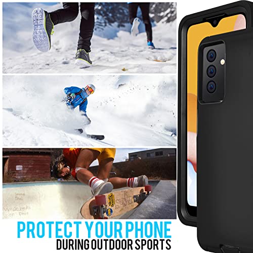 Cljlixcy Galaxy A13(2022) Case, Galaxy A04S (2023) Case, Shockproof Dust/Drop Proof Water-Resistance 4-Layer Full Body Protection Rugged Heavy Duty Cover for Samsung Galaxy A13 5G/ Galaxy A04S