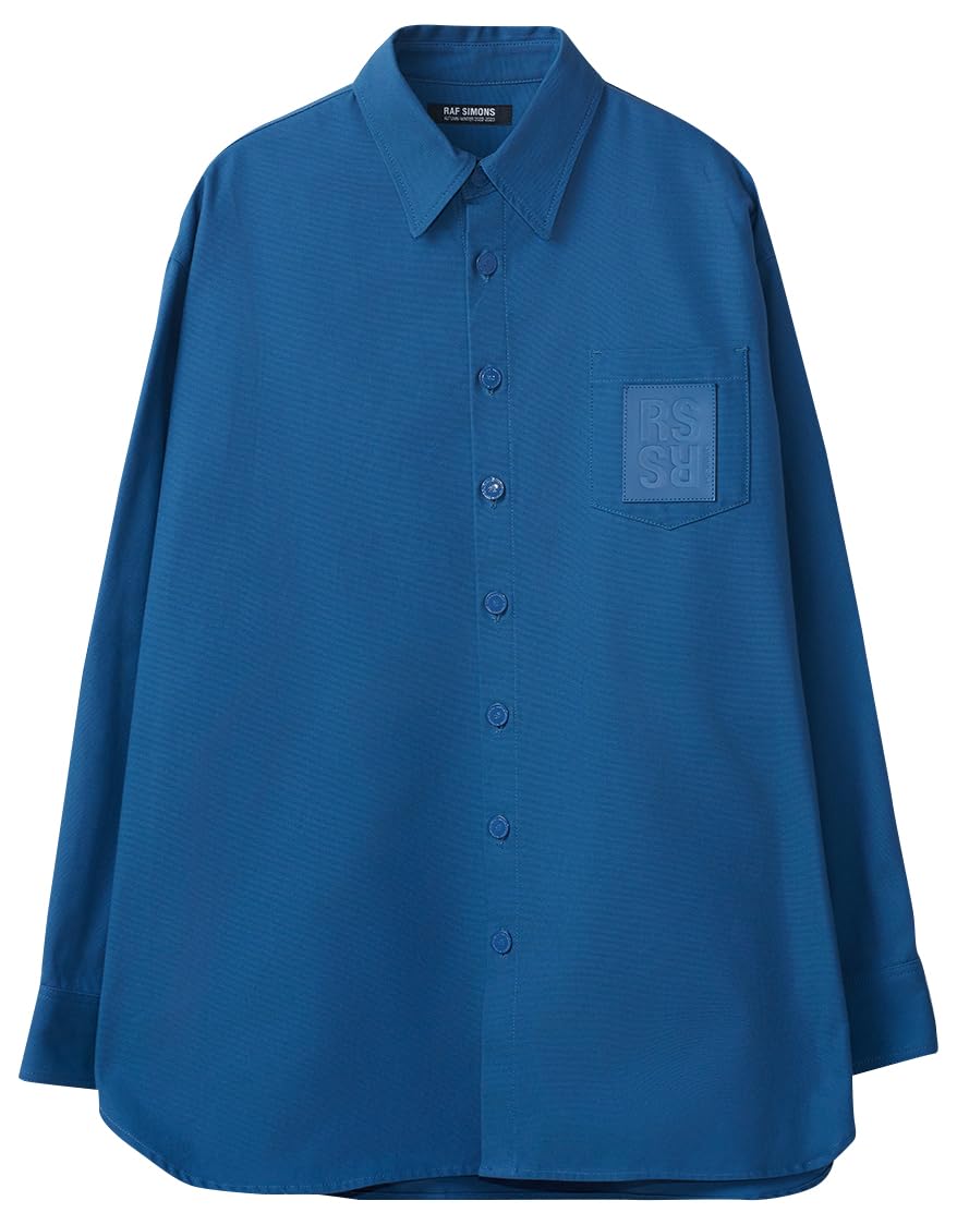 Raf Simons, Men's Oversized RS Denim Shirt, Medium, Blue