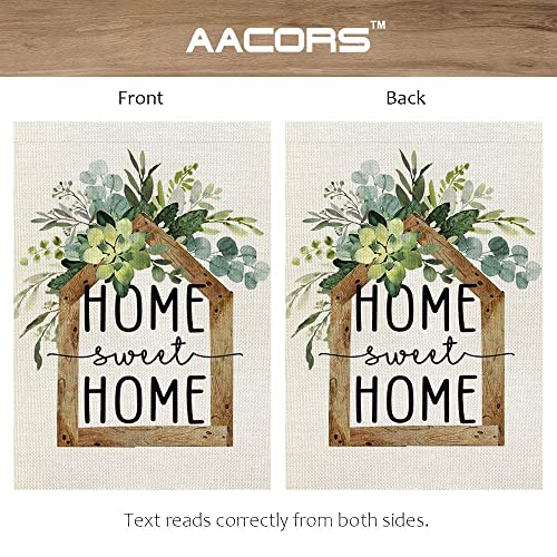 AACORS Summer Garden Flag 12×18 Inch Double Sided Sunflower Home Sweet Home Decorative Holiday Farmhouse Seasonal Outside Decor for Yard AG033