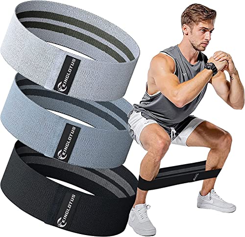 Kinglotus Barbell Squat Pad Set :1 Barbell Pad, 3 Hip Resistance Bands 3 Resistance Levels, 2 Fitness Ankle Straps, Fits Standard Olympic Bars and Smith Machine,