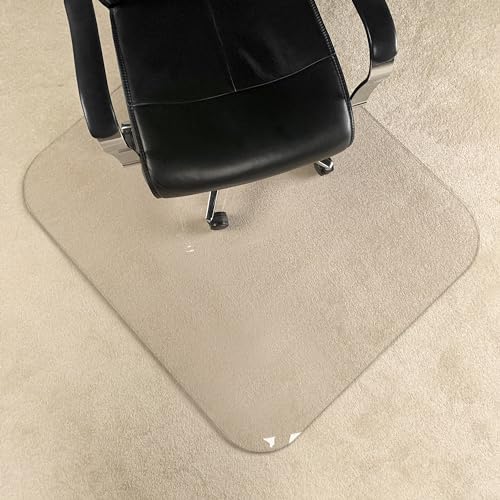 [Upgraded Version] Crystal Clear 1/5" Thick 54" x 32" Heavy Duty Hard Chair Mat, Can be Used on Carpet or Hard Floor