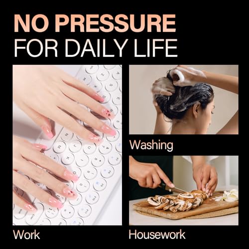 AILLSA Short Coffin Nails Clear Full Cover Nail Tips Medium Soft Gel Fake Nail Tips for DIY Press on Nail Extension, 216PCS 12 Sizes False Acrylic Preshaped Gelly Nail Tips for Women
