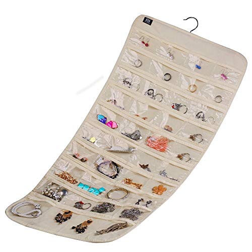 BB Brotrade Hanging Jewelry Organizer,Accessories Organizer,80 Pocket Organizer for Holding Jewelries