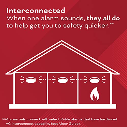 Kidde Hardwired Smoke & Carbon Monoxide Detector, AA Battery Backup, Interconnectable, LED Warning Light Indicators