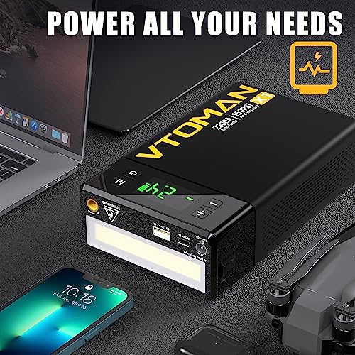 VTOMAN X1 Jump Starter with Air Compressor, 2500A Portable Battery Booster (Up to 8.5L Gas/6L Diesel Engines) with 150PSI Digital Tire Inflator, 12V Power Pack Car Jump Box Charger with LCD Display