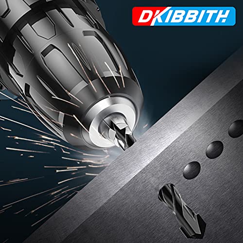 5-Piece 1/2” Masonry Drill Bits for Concrete Tiles Stone, 1/2 Inch Carbide Drill Bit Set for Glass Ceramic Brick Soft Metal Plastic and Wood, Hex Shank Drill Bit Set Diameter 12mm, Black