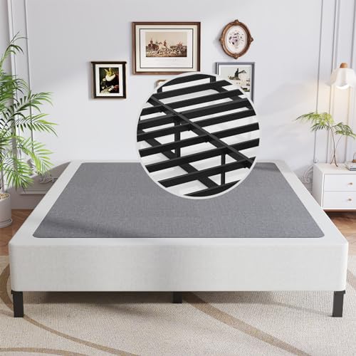 OSASET Twin Box Spring, 9 Inch Metal Twin Box Spring Only, Heavy Duty Metal Frame Mattress Foundation Support for 3000lbs, Easy Assembly, Noise Free, Non Slip