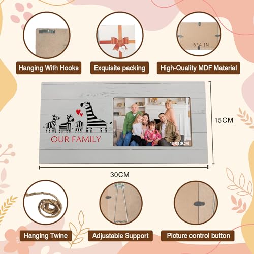 Mancheng-zi Family Picture Frame, Best Family Gifts, Family Gifts for Christmas, Family Gifts for Kids and Adults, Gifts for Family, Our Family is Like Branches on a Tree 4x6 Picture Frame, Horizontal