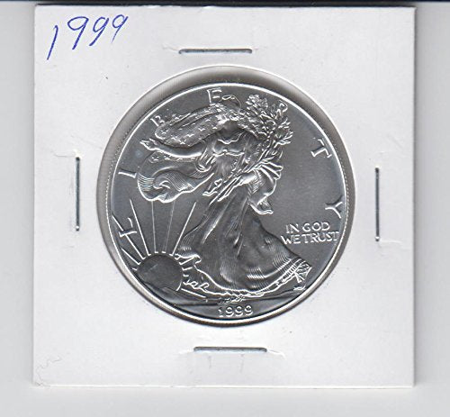 1999 No Mint Mark American Silver Eagle 1 Ounce Silver Dollar Coin Dollar Seller Brilliant Uncirculated