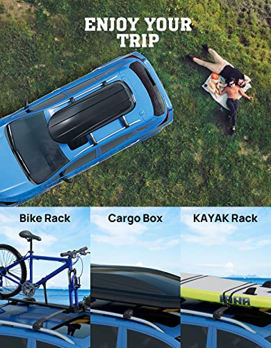 HmmtyRack Lockable Car Roof Rack Cross Bars Compatible with Subaru Forester 2014-2025, Aluminum Cross Bar for Rooftop Cargo Carrier Luggage Kayak Canoe Bike Snowboard