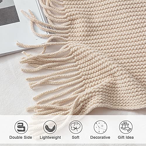 lifein Fall Throw Blanket for Couch-Soft Boho Bed Throw Blankets,Cozy Knitted Chenille Throw,Small Farmhouse Lightweight Blanket&Throw for Autumn,Woman,Bed,Chair,Sofa,Home Decor(Yellow/Gold,60 * 80")