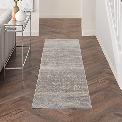 Nourison Home Essentials Indoor/Outdoor Solid Abstract Red 8' x Round Area Rug, Easy Cleaning, Non Shedding, Bed Room, Living Room, Dining Room, Backyard, Deck, Patio (8 Round)