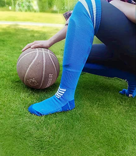 Boy Soccer Shin Guard, Soccer Socks Kids Boys Girls Football Calf Shin Pads, Shin Guards Soccer Youth, Knee High Sport Long Sock, XS for 3-7 Years Old