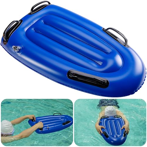 RunNico 2Pcs Adult Swim Training kickboard-Inflatable Adult Swimming Kickboard -PVC Pool Exercise Board，Swim Training Aid for Adult Pool Water Exercise