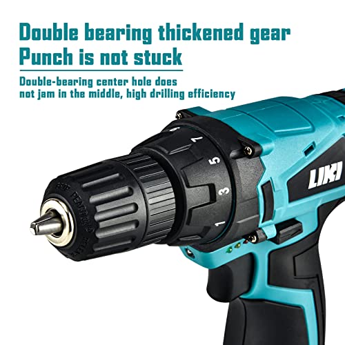 Electric Drilling Machine, Cordless Drilling Machine，12V Drill Driver with w/Li-ion Battery/Charger，for Torpedo Level, Wire Pliers for Wood, Furniture Installation