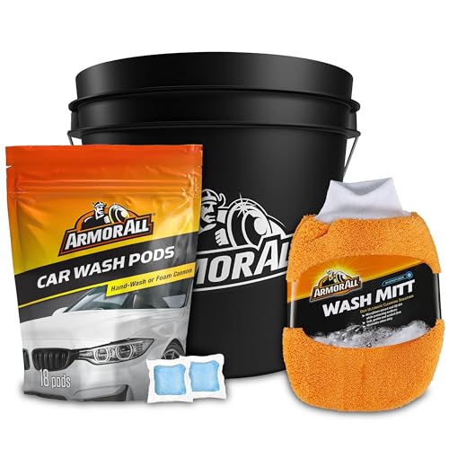 Armor All Car Wash Pods, Dissolvable, 18 Count Protectant, Glass and Cleaning Wipes, 30 Count Each (Pack of 3)