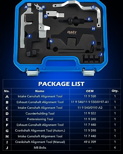 Orion Motor Tech Camshaft Holding Tool Kit Compatible with BMW Mini Cooper Clubman N12 N13 N14 N16 N18 EP3 EP6 1.4L 1.6L Engines Timing Tool Kit