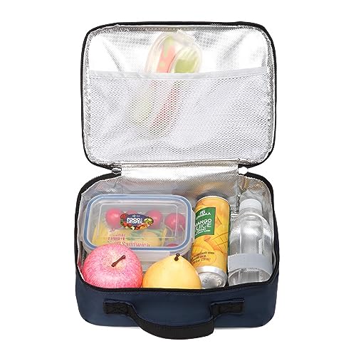 BLUEFAIRY Lunch Box for Boys Kids Insulated Lunch Bag Lunch Box Carrier for Boys for Elementary School Kindergarten Toddler Lunch Box for Daycare Lonchera para Niños Black