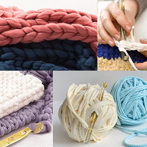 Plastic Crochet Hooks 3 pcs Large Sizes Long Crochet Needles Set QLRFFLJOY 12mm 15mm 18mm Crochet Hook DIY Yarn Weaving Tool for Knitting Blanket, Shawl and Carpet
