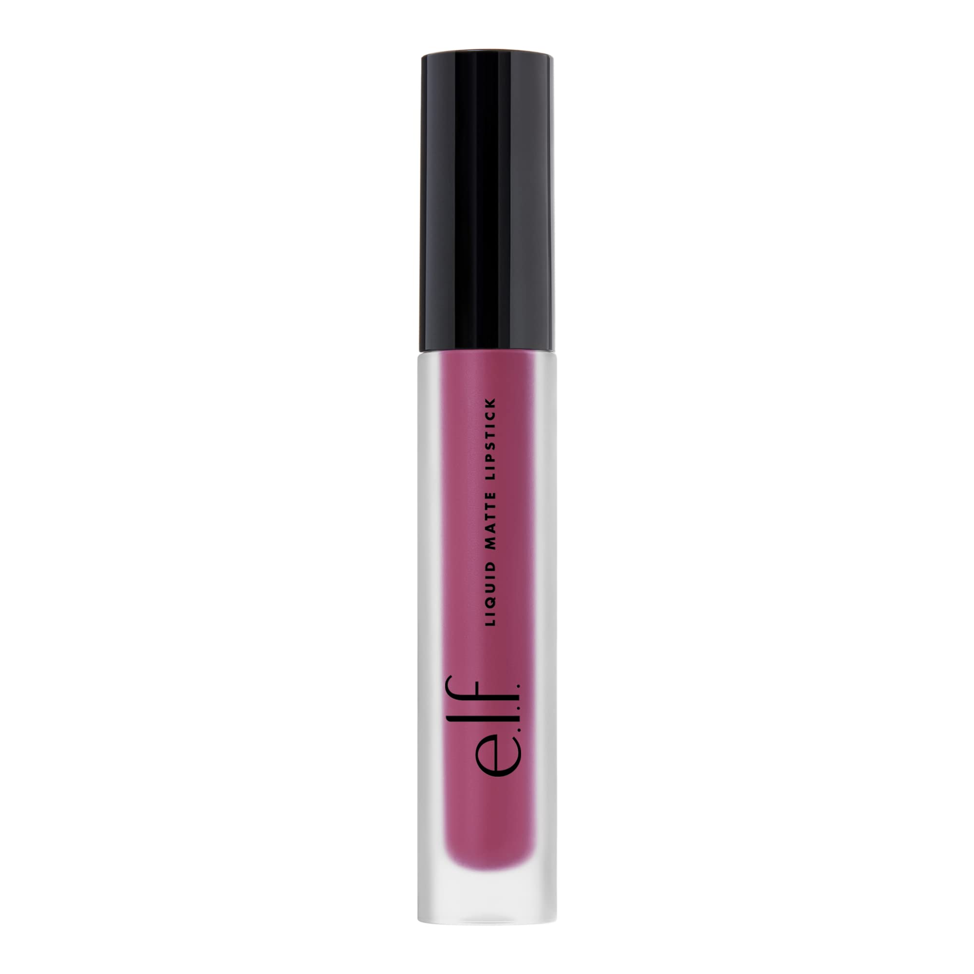 e.l.f. Cosmetics Liquid Matte Lipstick, Highly Pigmented, Quick Drying & Smudge Proof, Nourish & Soften, Diamond-Shaped Wand, Berry Sorbet