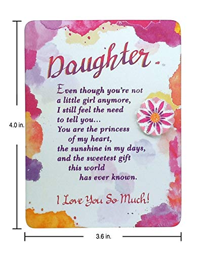 Blue Mountain Arts Daughter Magnet with Easel Back—Holiday, Birthday, Graduation, Just Because, or "I Love You" Gift from a Mom or Dad, 4.9 x 3.6 Inches (Daughter)