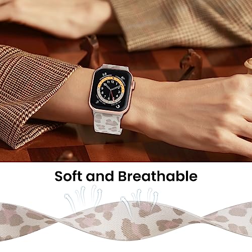 Delidigi Stretchy Bands Compatible for Apple Watch Band Women 38mm 40mm 41mm 42mm 44mm 45mm 46mm 49mm, Nylon Braided Straps for iWatch Series 10 9 8 7 6 SE 5 4 3 Ultra Ultra 2
