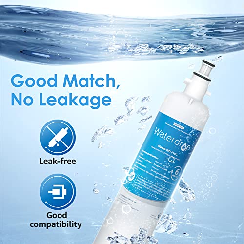 Waterdrop WD-F19C Replacement for GE® RPWFE®, RPWF (Built-in CHIP) Refrigerator Water Filter, Compatible with GFE28GYNFS, GFE28GELDS, PFE28KELDS, PFE28KYNFS, GFD28GELDS, PWE23KELDS, PWE23KMKES