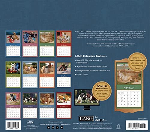 LANG PUPPY 2023 WALL CALENDAR