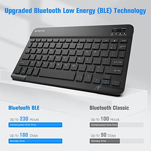 Fintie Keyboard Case for Samsung Galaxy Tab A9 Plus/A9+ 5G 11 Inch 2023 Model (SM-X210/X216/X218), Slim Lightweight Stand Cover with Magnetically Detachable Wireless Bluetooth Keyboard, Black