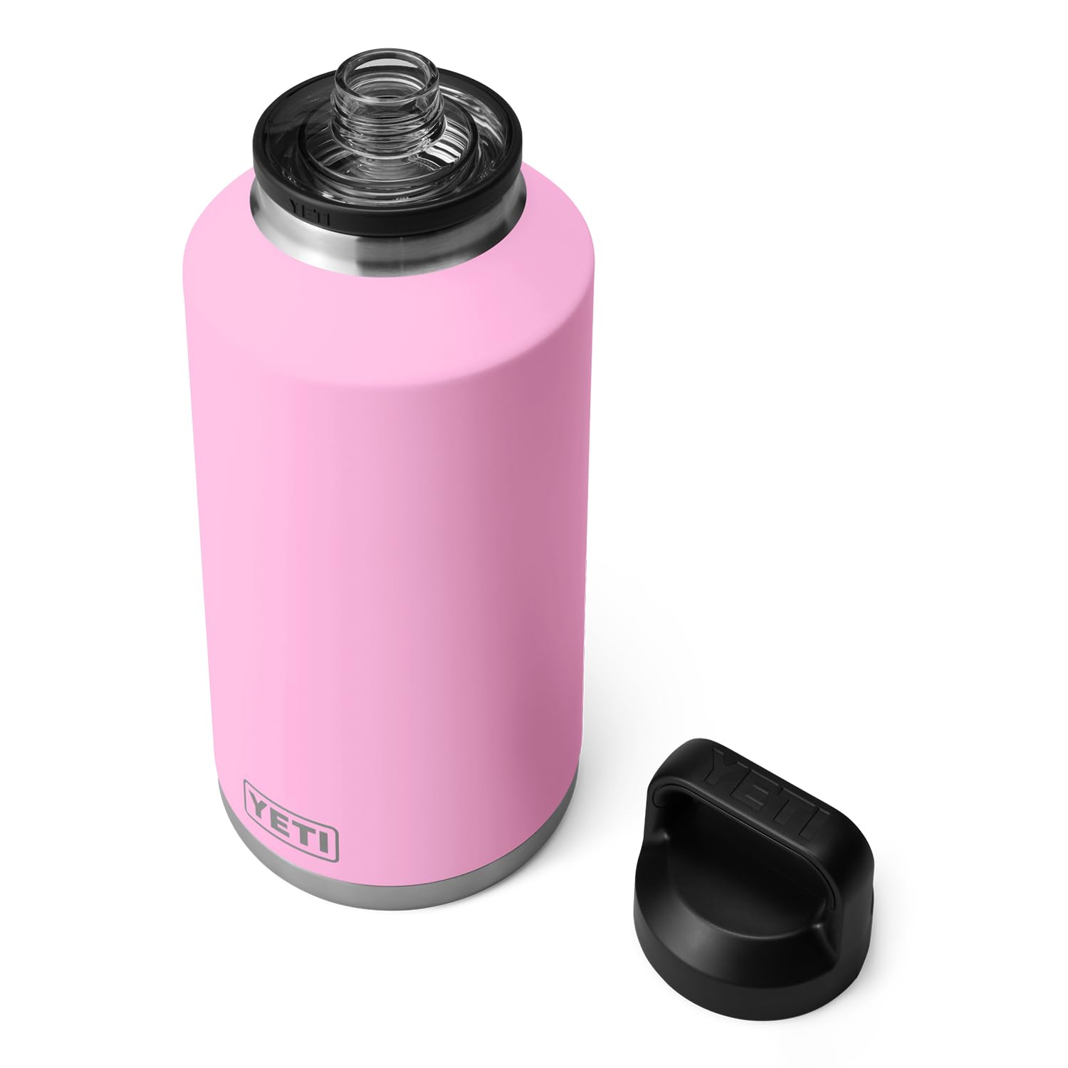 YETI Rambler 64 oz Bottle, Vacuum Insulated, Stainless Steel with Chug Cap, Power Pink